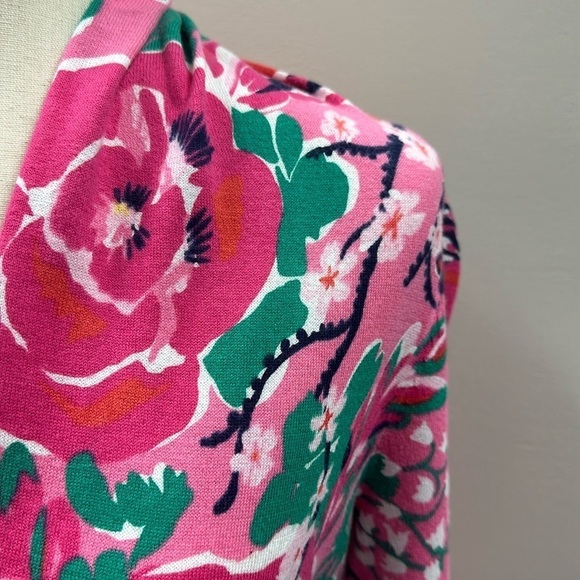 Lilly Pulitzer Jacey Cardigan Sweater Small Floral Cottagecore Preppy Colorful - Picture 7 of 10